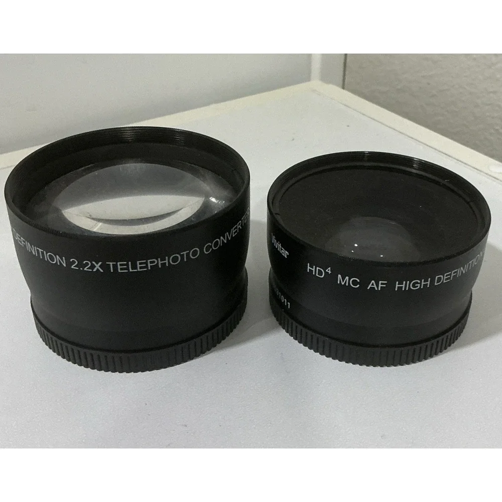 Vivitar HD4 MC AF High Definition 2.2x .43X Telephoto Converter Japan Lens Lot